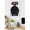 imageTrends International Star Wars Saga  Darth Maul Feature Series Wall Poster 224L x 147W Barnwood Framed VersionBlonde Framed Version