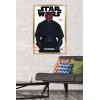 imageTrends International Star Wars Saga  Darth Maul Feature Series Wall Poster 224L x 147W Barnwood Framed VersionGold Framed Version