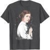 imageStar Wars  Leia Celestial TShirtDark Heather Grey