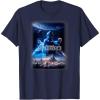 imageStar Wars Battlefront II Rey Darth Maul Poster TShirt TShirtNavy Blue