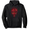 imageStar Wars Darth Maul Face Paint Drip Pullover HoodieBlack