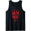 imageStar Wars Darth Maul Face Paint Drip Tank TopBlack