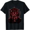 imageStar Wars Darth Maul Large Face Portrait TShirtBlack