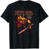 imageStar Wars Darth Maul Sith Fiery Lightsaber Poster TShirtBlack