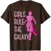 imageStar Wars Episode 7 Rey Girls Rule The Galaxy TShirt C1 TShirtBrown