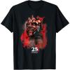 imageStar Wars Episode I 25th Anniversary Darth Maul Sith Rage TShirtBlack