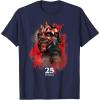 imageStar Wars Episode I 25th Anniversary Darth Maul Sith Rage TShirtNavy Blue