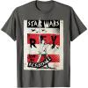 imageStar Wars Last Jedi Rey Join Resistance Propaganda TShirt TShirtAsphalt Grey