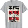 imageStar Wars Last Jedi Rey Join Resistance Propaganda TShirt TShirtHeather Grey