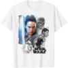 imageStar Wars Last Jedi Rey ampamp the Team Are Ready Graphic TShirt TShirtWhite