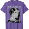 imageStar Wars Princess Leia Dont Call Me Princess Portrait TShirtPurple Heather