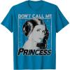 imageStar Wars Princess Leia Dont Call Me Princess Portrait TShirtSapphire Blue