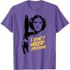 imageStar Wars Princess Leia Escape I Dont Need Rescuing TShirtPurple Heather