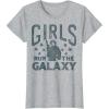 imageStar Wars Princess Leia Girls Run The Galaxy Disney TShirtHeather Grey
