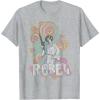 imageStar Wars Princess Leia Retro Rebel TShirtHeather Grey