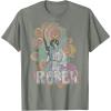 imageStar Wars Princess Leia Retro Rebel TShirtOlive Heather