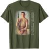 imageStar Wars Rey On Jakku Episode 7 Graphic TShirt TShirtOlive Green
