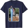 imageStar Wars Rey ampamp BB8 Episode 7 Poster Sticker TShirt TShirtNavy Blue