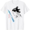imageStar Wars The Last Jedi Rey Watercolor Sketch TShirtWhite
