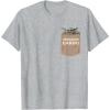 imageStar Wars The Mandalorian The Child Precious Cargo Pocket TShirtHeather Grey