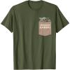 imageStar Wars The Mandalorian The Child Precious Cargo Pocket TShirtOlive Green