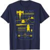 imageStar Wars The Mandalorian ampamp Grogu N1 Starfighter Schematic TShirtNavy Blue