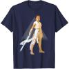 imageStar Wars The Rise of Skywalker Rey Jedi Warrior TShirtNavy Blue