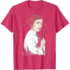 imageStar Wars  Leia Celestial TShirtRed Heather