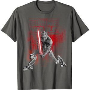 imageStar Wars Clone Wars Darth Maul TShirtAsphalt Grey