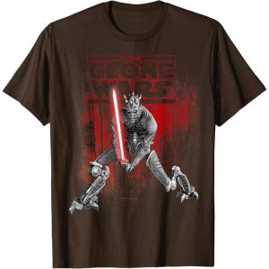 imageStar Wars Clone Wars Darth Maul TShirtBrown