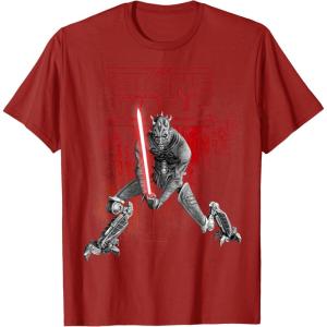 imageStar Wars Clone Wars Darth Maul TShirtCranberry Red