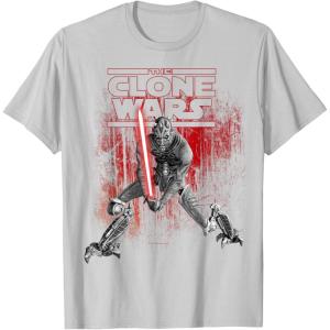 imageStar Wars Clone Wars Darth Maul TShirtSilver Grey