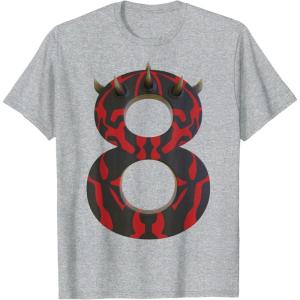 imageStar Wars Darth Maul Eighth Birthday TShirtHeather Grey