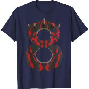 imageStar Wars Darth Maul Eighth Birthday TShirtNavy Blue