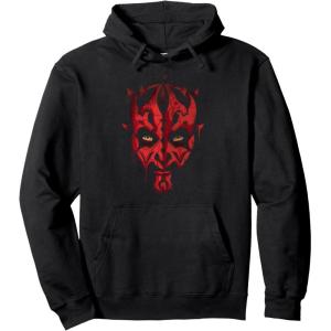 imageStar Wars Darth Maul Face Paint Drip Pullover HoodieBlack