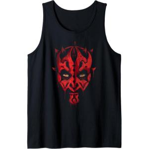 imageStar Wars Darth Maul Face Paint Drip Tank TopBlack