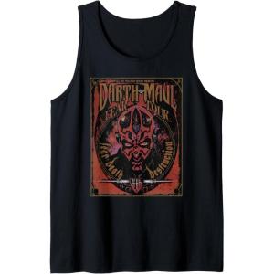 imageStar Wars Darth Maul Fear Tour Band Tank TopBlack