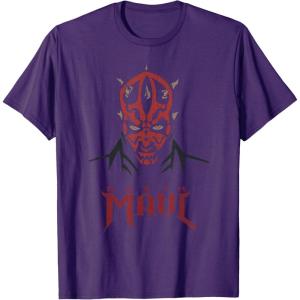 imageStar Wars Darth Maul Sith Lord TShirt TShirtPurple
