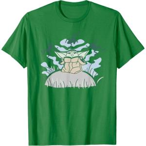 imageStar Wars Grogu Snack Time TShirtKelly Green