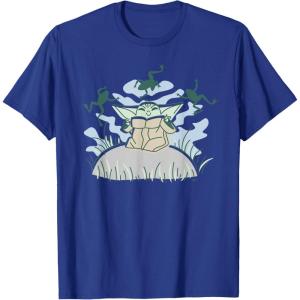 imageStar Wars Grogu Snack Time TShirtRoyal Blue