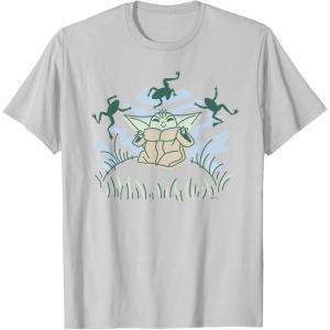 imageStar Wars Grogu Snack Time TShirtSilver Grey