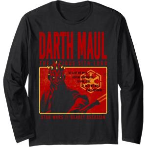 imageStar Wars Halloween Darth Maul The Vicious Sith Lord Long Sleeve TShirtBlack