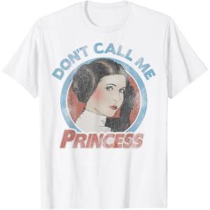 imageStar Wars Princess Leia Dont Call Me Vintage Portrait TShirtWhite