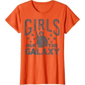 imageStar Wars Princess Leia Girls Run The Galaxy Disney TShirtOrange
