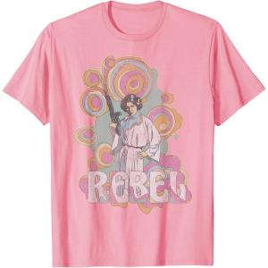 imageStar Wars Princess Leia Retro Rebel TShirtPink