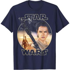 imageStar Wars Rey Close Up TShirtNavy Blue