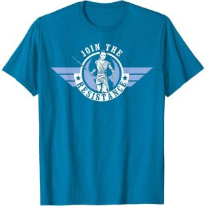 imageStar Wars Rey Episode 7 Join the Resistance Graphic TShirt TShirtSapphire Blue