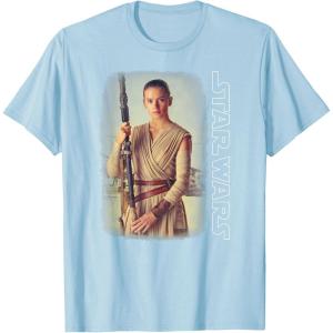 imageStar Wars Rey On Jakku Episode 7 Graphic TShirt TShirtBaby Blue