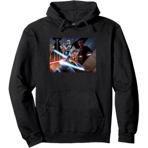 imageStar Wars The Clone Wars Exclusive Ahsoka ampamp Darth Maul Pullover HoodieBlack
