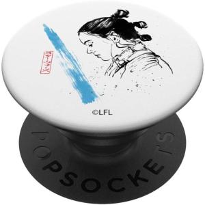 imageStar Wars The Last Jedi Rey Watercolor Sketch PopSockets MagSafe PopGrip for iPhoneStandard